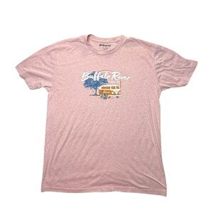 Ouray Buffalo River Buffalo Outdoor Center Red Heathered Graphic Tee T-Shirt LG